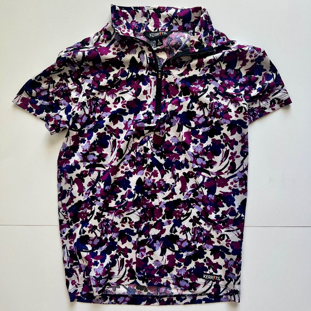 Kerrits Kids Summer Ride Ice Fil Short Sleeve Equestrian Shirt